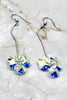 elegant Long Pendant Swarovski Crystal Earrings