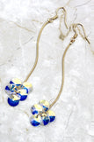 elegant Long Pendant Swarovski Crystal Earrings