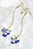 elegant Long Pendant Swarovski Crystal Earrings