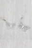 Fashion crystal butterfly ring earrings set