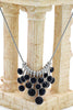 fashion pendant silver circle crystal necklace
