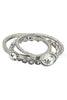 fashion crystal assemble silver ring