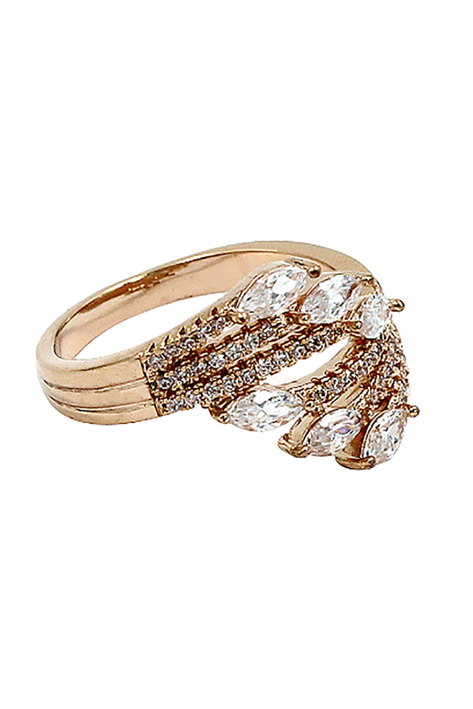 elegant crystal shining ring