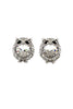 mini cute owl crystal earrings