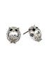 mini cute owl crystal earrings