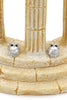 mini cute owl crystal earrings