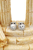 mini cute owl crystal earrings