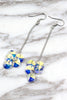 elegant Long Pendant Swarovski Crystal Earrings