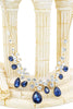 noble gold earrings necklace crystal set