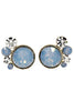 lovely crystal little feet earrings