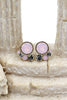 lovely crystal little feet earrings
