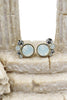 lovely crystal little feet earrings