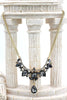 luxury pendant crystal golden necklace