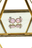 lovely crystal little feet earrings