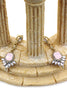 elegant pendant crystal golden earrings