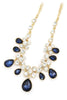 noble gold earrings necklace crystal set