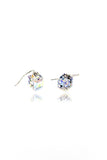 Simple square crystal earrings