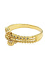fashion mini crystal golden ring
