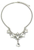 luxury pendant white crystal necklace