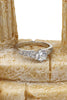 lovely crystal silver ring