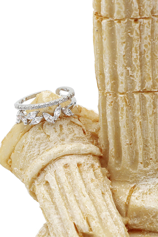 fashion crystal grain ring