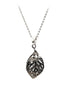 hollow crystal leaf earring necklace set