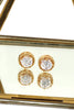 round small crystal earrings necklace set