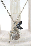 fashion crystal fairy silver necklace