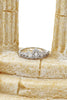 mini crown crystal pearl earring ring set