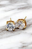 golden elegant crystal earrings necklace set