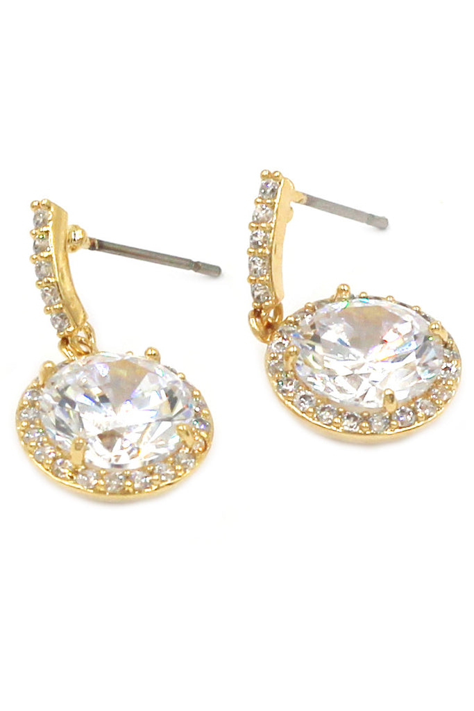 simple large crystal earrings