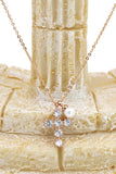 elegant crystal tie pearl earrings necklace set