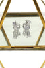 silver crown crystal bracelet earring set