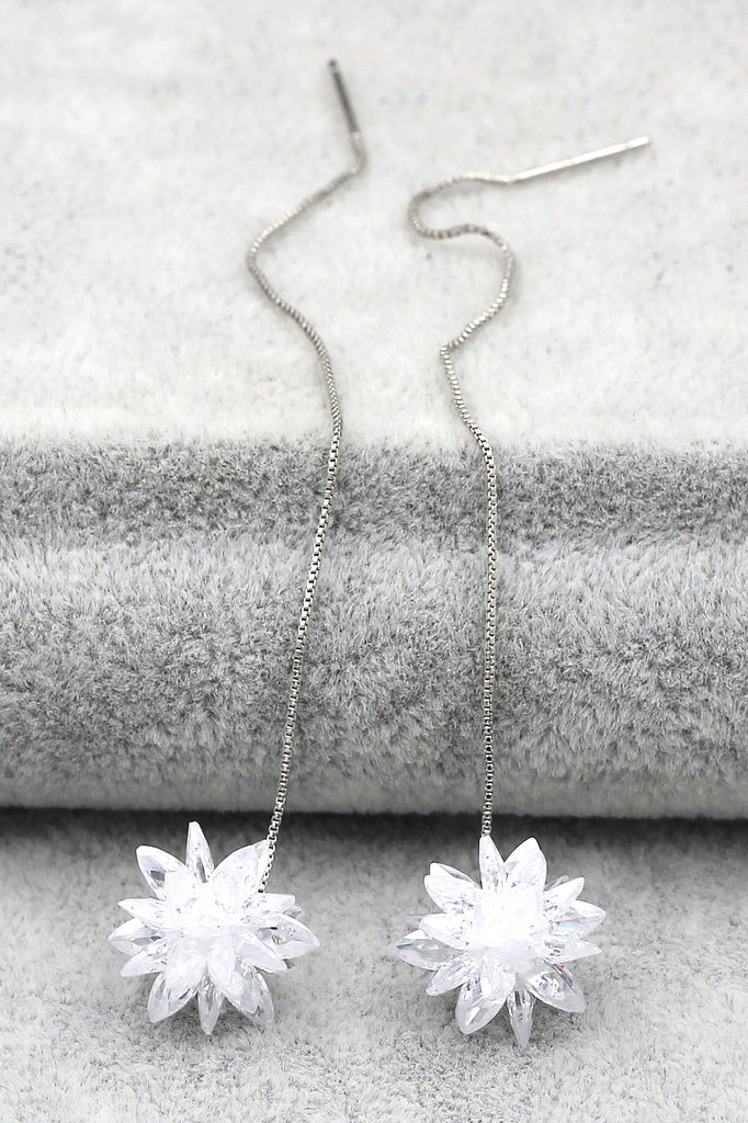 snowflake pendant earrings