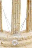 duplexes crystal circle necklace