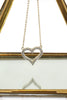 lovely crystal heart necklace