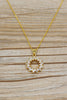 fashion aperture crystal necklace