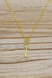 simple love key necklace