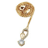 golden elegant pendant earrings necklace set