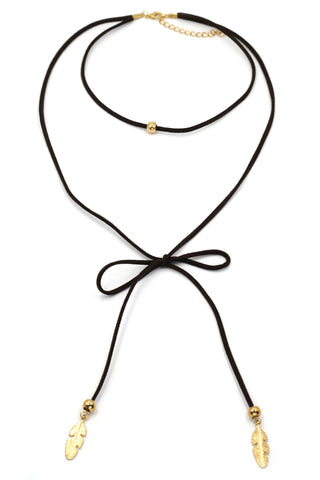 fashion double-chain circle pendant choker