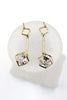 golden prismatic pendant earrings