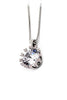elegant blossom crystal necklace