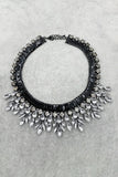 fashion style black crystal necklace