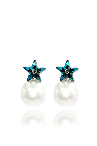 shining pendant crystal earrings