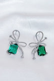 Fashion bow crystal earrings