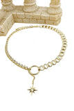 Fashion Eight Pointed Star Gold Necklace