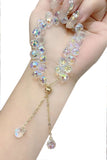 elegantly woven crystal bracelet