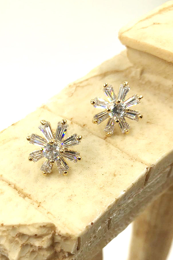 delicate mini crystal earrings