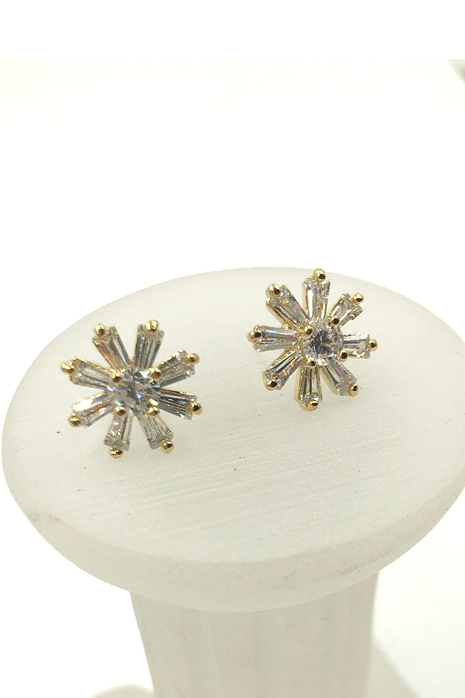 delicate mini crystal earrings