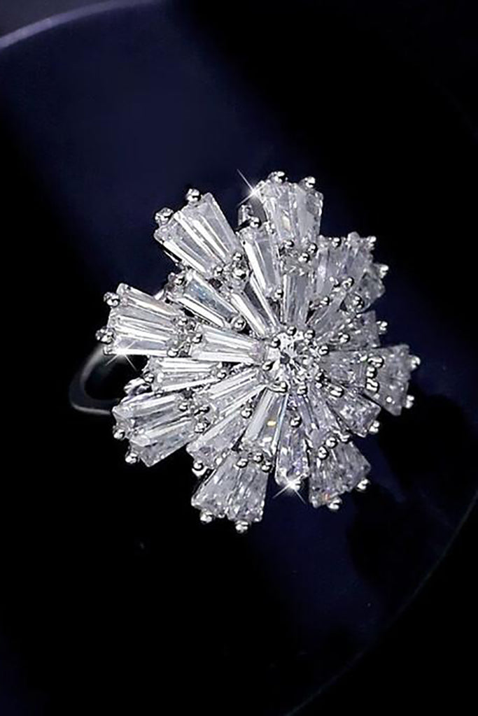 Fashion Crystal Silver Rings